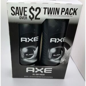 Axe Black Body Wash Twin Pack 32oz Total Frozen Pear Cedarwood Scent Mens 2pk